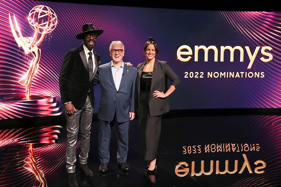 JB Smoove, Frank Scherma, and Melissa Fumero