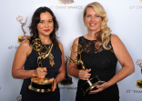 Marie Larkin and Yvette Stone at the 65th Creative Arts Emmys