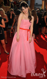 Zooey Deschanel arrives at the Academy of Television Arts &amp; Sciences 63rd Primetime Emmy Awards