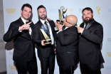 Jon Milano, Christopher Naughton, and friends at the 37th College Television Awards at the Skirball Cultural Center on Wednesday, May 25, 2016, in Los Angeles.