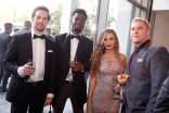 Julius Demenz, Christian Odenlyl, Alejandra Soto, and Anthony Kane at the 37th College Television Awards at the Skirball Cultural Center on Wednesday, May 25, 2016, in Los Angeles.