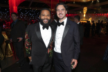 Anthony Anderson from We Are Family and Rob Wade, CEO of Fox Entertainment enjoy the 75th Emmy Awards Governors Gala