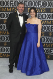 Claude Brodesser-Akner and Taffy Brodesser-Akner on the red carpet at the 75th Emmy Awards 