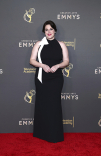 Allison Tolman poses backstage at the 76th Creative Arts Emmy Awards