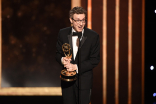 Nicholas Britell accepts an award at the 2019 Creative Arts Emmy Awards.