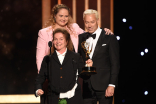 Marina Reti, Donna Zakowska and Tim McKelvey accept their award at the 2019 Creative Arts Emmys. 