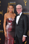 Heidi Klum and Tim Gunn on the red carpet at the 2016 Creative Arts Emmys.