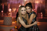 Sabrina Carpenter, left, and Rowan Blanchard attend the 2015 Creative Arts Ball.