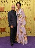 Rickey Minor and Rachel Montez Minor on the red carpet at the 71st Emmy Awards.