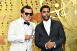 John Leguizamo and Jharrel Jerome on the red carpet at the 71st Emmy Awards.