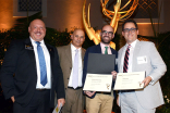 Television Academy governors Seth Shapiro and Marc Johnson with Jason Nadler and Joe Farrell at the Interactive Media Peer Group Celebration of Excellence September 9, 2015 in Los Angeles, California.